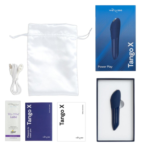 We-Vibe Tango-X Minivibrator aufladbar blau 10cm klein wasserdicht aufladbar 8 Speed 7 Mode von WE-VIBE günstig kaufen