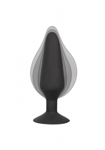 XL-Butt-Plug inflatable w. detachable Hose Silicone