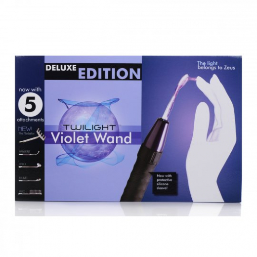 Zeus Elektrosex Twilight Wand Deluxe Edition 6-teilig für kitzelnde Lichtblitze & Lichtshow im Schlafzimmer günstig kaufen