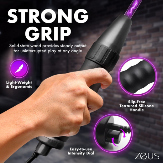 Zeus Violet Wand Ultimate Edition E-Stim Device Metal Case w. 11 different Electrodes fluorescent Purple by ZEUS buy