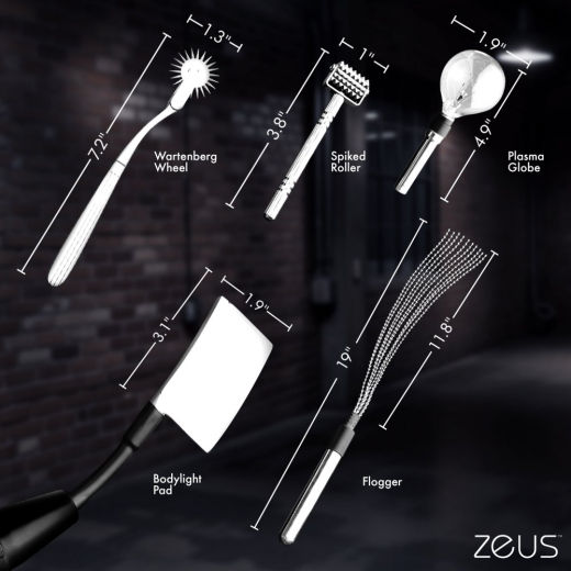 Zeus Violet Wand Ultimate Edition E-Stim Device Metal Case with 11 different Electrodes by ZEUS USA buy cheap