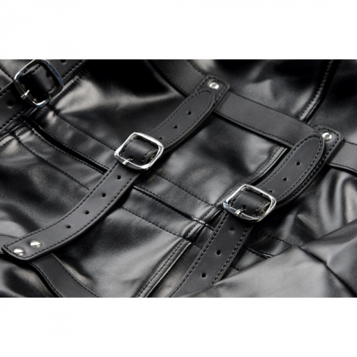 Zwangsjacke m. Schrittriemen STRICT Kunstleder medium