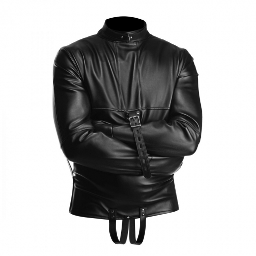 Zwangsjacke m. Schrittriemen STRICT Kunstleder X-large