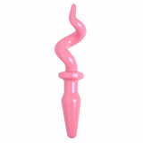 Anal Plug Schweine-Schwanz TPE pink