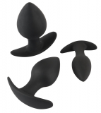 Analplug 3er-Set Black Velvets Anal Trainer Silikon
