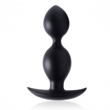 Butt Plug w. inner Steel Balls Orbs Silicone