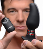 Anal Vibrator w. Remote Rimmers Gyro-M curved