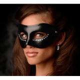 Eye Mask pre-formed w. Rhinestones Luxoria PU-Leather