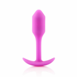 B-Vibe Snug Plug 1 Analplug m. Innengewicht fuchsia