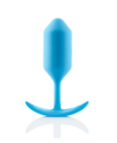 B-Vibe Snug Plug 3 Analplug m. Innengewichten blau