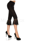 Capri Tights Mesh w. flared Ruffle Leg-Ends