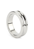 Cock Ring w. Notch Belowed Stainless Steel 55mm