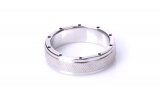 Cockring en acier inoxydable Design industriel 50mm