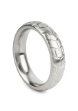 Cockring m. Profil Mega Tire Edelstahl gebürstet 55mm