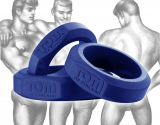 Cockringe Silikon 3er-Set Tom-of-Finland blau