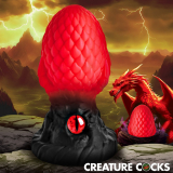 Creature Cocks Eye of the Dragon Fantasy Butt Plug Silicone red
