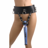 Womens Leather Forced Orgasm Belt