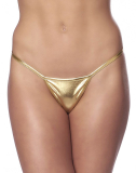 Femme mini G-string doré
