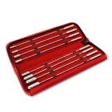 Dilator Set Bakes geriffelt 8-teilig Edelstahl 7-14mm