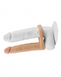 Dildo w. Cocking Ultra Soft Double Penetration Realistic 6.25-Inch