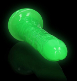 Godemiché fluorescent Realistic slim Dong 8-Inch vert