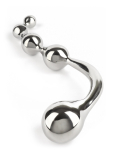 Dildo w. Bulbs Twisted Wand Stainless Steel