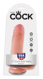 Godemiché avec base daspiration King Cock 7 Inch Balls peau