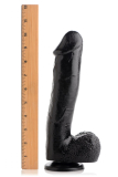 Dildo m. Saugfuss Mighty Midnight PVC