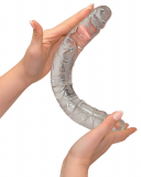Double Dildo PVC Crystal Duo transparent