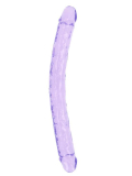 Double godemiché Realistic Double Dong 18-Inch TPE violet