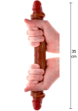 Doppeldildo ToyJoy Foreskin Double Dong 35cm Silikon