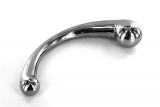 Stainless Steel Dildo w. Balls Curve large