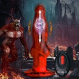 Fantasie-Vibrator m. Stossfunktion Hell Wolf
