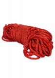 Fesselseil Baumwolle Polyester Scandal BdSM Rope rot 30M 6.5mm