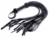 Flogger Peitsche geflochten 8-Tail braided Kunstleder