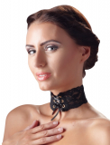 Halsband Spitze m. Satinschürung