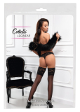 Hold-up Stockings w. Lace Top 14cm black