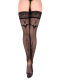 Hold-up Stockings w. Embroidery Ballerina 2208