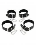 Menottes & chaînes de pieds Set de menottes 2.5cm cuir