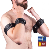 Menottes pour avant-bras et bras supérieurs Deluxe cuir