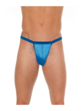 Herren G-String blau