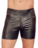 Short taille haute avec boucle look mat