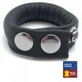 Hodenstreckergewicht m. Druckverschluss Leder 70g