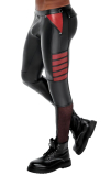Pants w. Mesh-Inserts Mattlook black-red