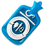 Intimate Shower Clean Stream Water Bottle Cleansing-Kit blue