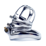 Cage de chasteté avec serrure intégrée Double Pik 50mm