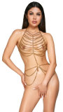 Body Chain w. Carabiner Hooks gold-colored