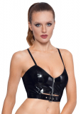 Vinyl-Bustier w. Buckle & Zipper