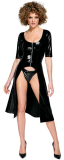 Vinyl Coat Dress w. open Front & Thong