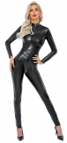 Long Sleeve Overall w. 3-Way-Zipper Snakeskin-Look